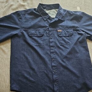 Orvis Dark Blue Casual Button Down Shirt
